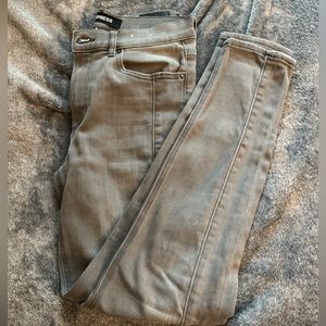 Gray Express Ankle Leggings High Rise Jeans